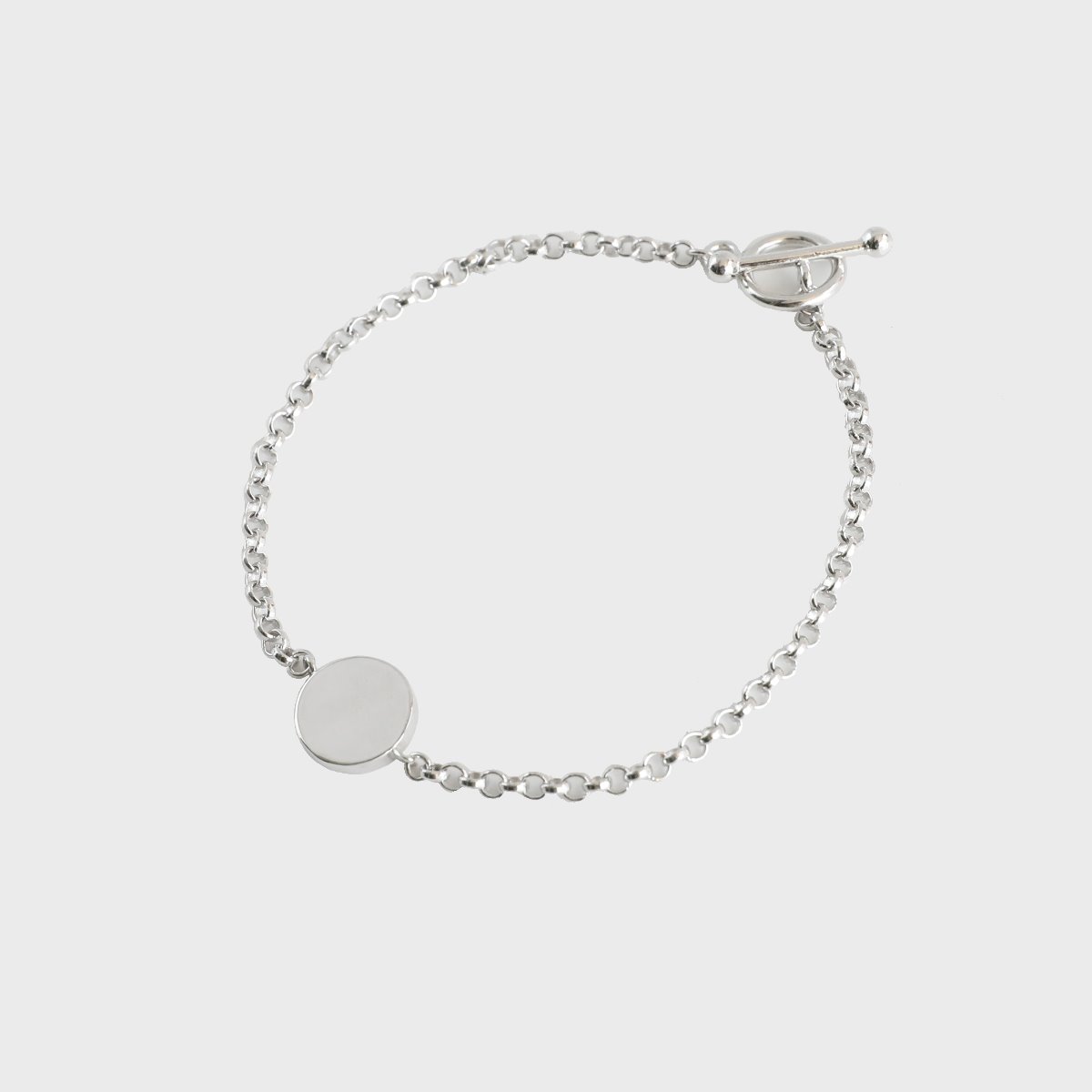 [silver] summer circle bracelet