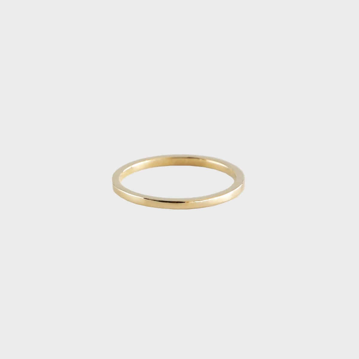 [14K] plain square ring
